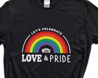 Love and Pride LGBTQ Rainbow T-Shirt