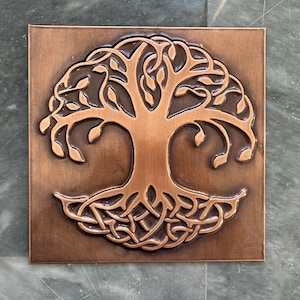 Tree Of Life Copper Mural, Copper Tile Backsplash, Unique Wall Decor, Indoor&Outdoor Wall Art, Home Decor, Kitchen Decor, Gift Wall Art