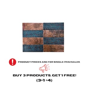 Hammered Patina Blue Copper Tile Backsplash, Kitchen Wall Decor, Fireplace Tiles, Art Deco Tile, Home Decor, Kitchen Decor, Indoor & Outdoor