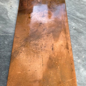 Handmade One Large Piece Copper Tile Backsplash, Kitchen Tile, Fireplace Tiles, Home Decor, Gift For Mother, Housewarming Gift, Copper Gift
