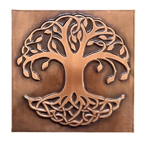 Tree Of Life Copper Mural, Copper Tile Backsplash, Unique Wall Decor, Indoor&Outdoor Wall Art, Home Decor, Kitchen Decor, Gift Wall Art