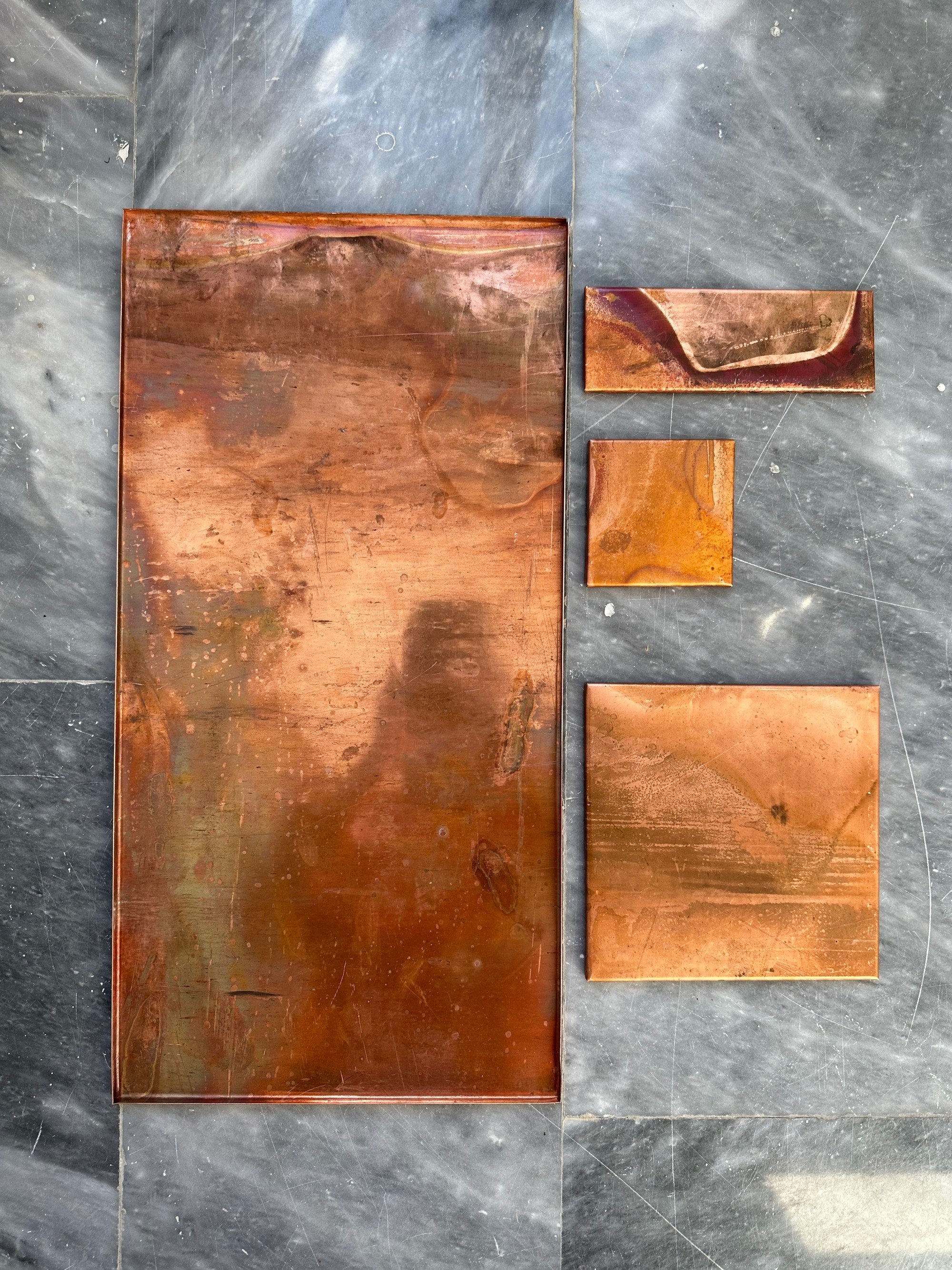 Handmade One Large Piece Copper Tile Backsplash Kitchen Tile - Etsy