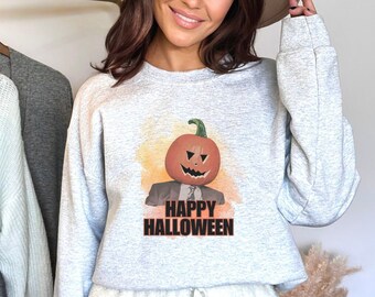 Dwight Pumpkin Head Sweatshirt, Dwight Schrute Pumpkin, The Office Inspired Tee, Funny Office Tee, Halloween Sweatshirt, Funny Halloween