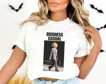 Dwight Pumpkin Head Shirt, Business Casual Shirt, The Office Inspired Tee, Funny Office Tee, Halloween T-Shirt, Funny Halloween Tees,