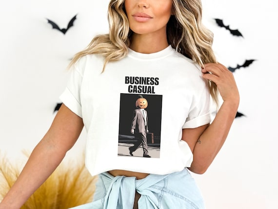Dwight Pumpkin Head Shirt, Business Casual Shirt, The Office Inspired Tee, Funny Office Tee, Halloween T-Shirt, Funny Halloween Tees,
