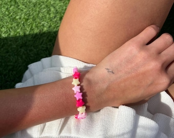 Roze flamingo all-star kralenarmband