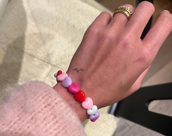 Grote gezwollen 'I Heart It'-kralenarmband