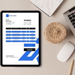 Invoice template, Job Proposal Template, Contractor Invoice, Contractor Bid Template, Business Invoice, Simple Invoice, modern invoice