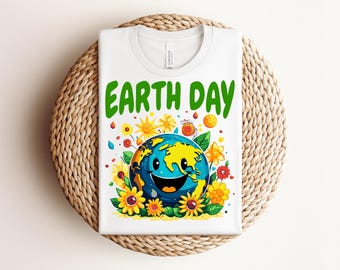 Earth Day Tee, Eco-Friendly Shirt, Nature Lover Gift, Spring Apparel, Gardening Top, Earth Day Celebration, Cute Earth Day Shirt, Unique