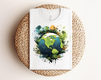 Earth Day Shirt, Planet Shirt, Nature Tee, Earth Day Celebration T-Shirt, Eco-Friendly Planet Love Tee, Environmental Awareness Shirt