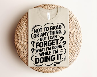 Regalo divertido para personas mayores, camiseta divertida de manga corta, camiseta con humor para olvidar, regalo para amigos, camiseta para la pérdida de memoria, regalo de cumpleaños, regalo para personas mayores