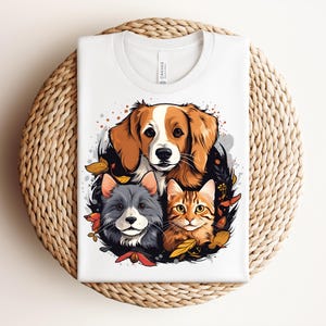 Pet Lover T-Shirt, Cute Animal Tee for Pet Owners,T -shirt for Pet Lovers, Furry Friends, Unique Gift Idea, Graphic Print