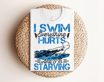 Funny Swimmer Shirt, Swim Team Gift for Athletes, Competitive Swimming Tee, Pool Practice Humor, Swimmer Tee, Unique Gift for Him or Her