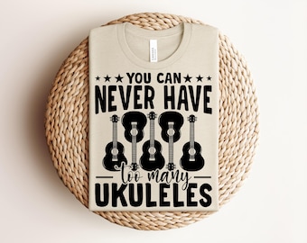 Midnight Ukulele Serenade Tee: Minimalist Music Lover Shirt