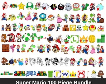 Super Mario PNG, Super Mario SVG, Super Mario Clipart, Super Mario Font, Super Mario Digital Design, Super Mario Cricut, Instant Download