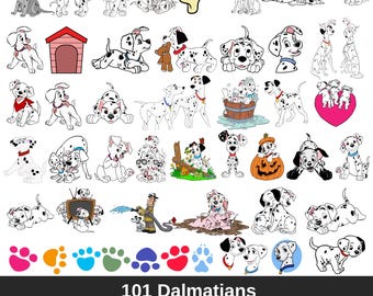 101匹わんちゃんのpngバンドル、101匹わんちゃんのpngクリップアート