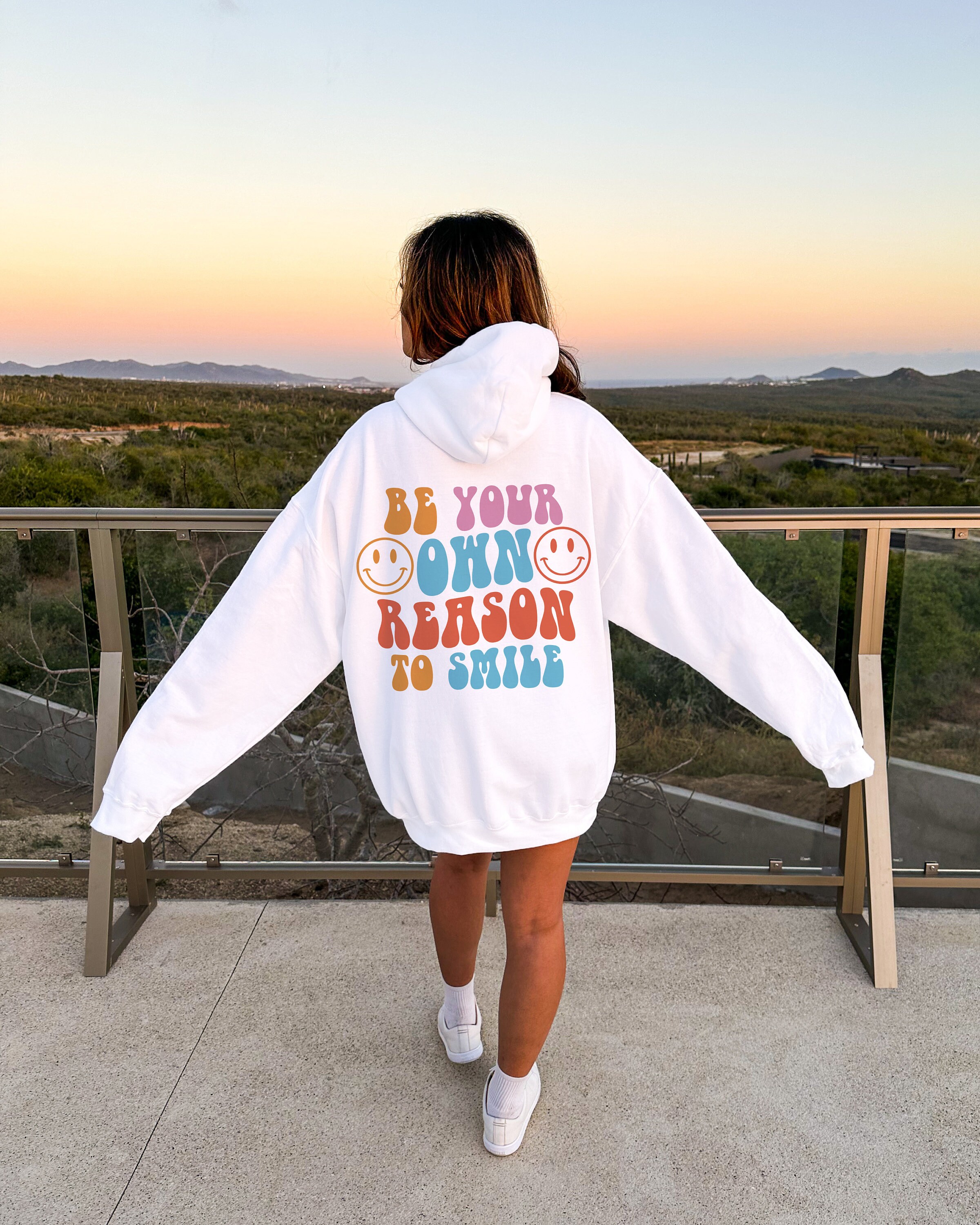 Be Your Own Reason to Smile Hoodie Aesthetic Sweat Preppy - Etsy