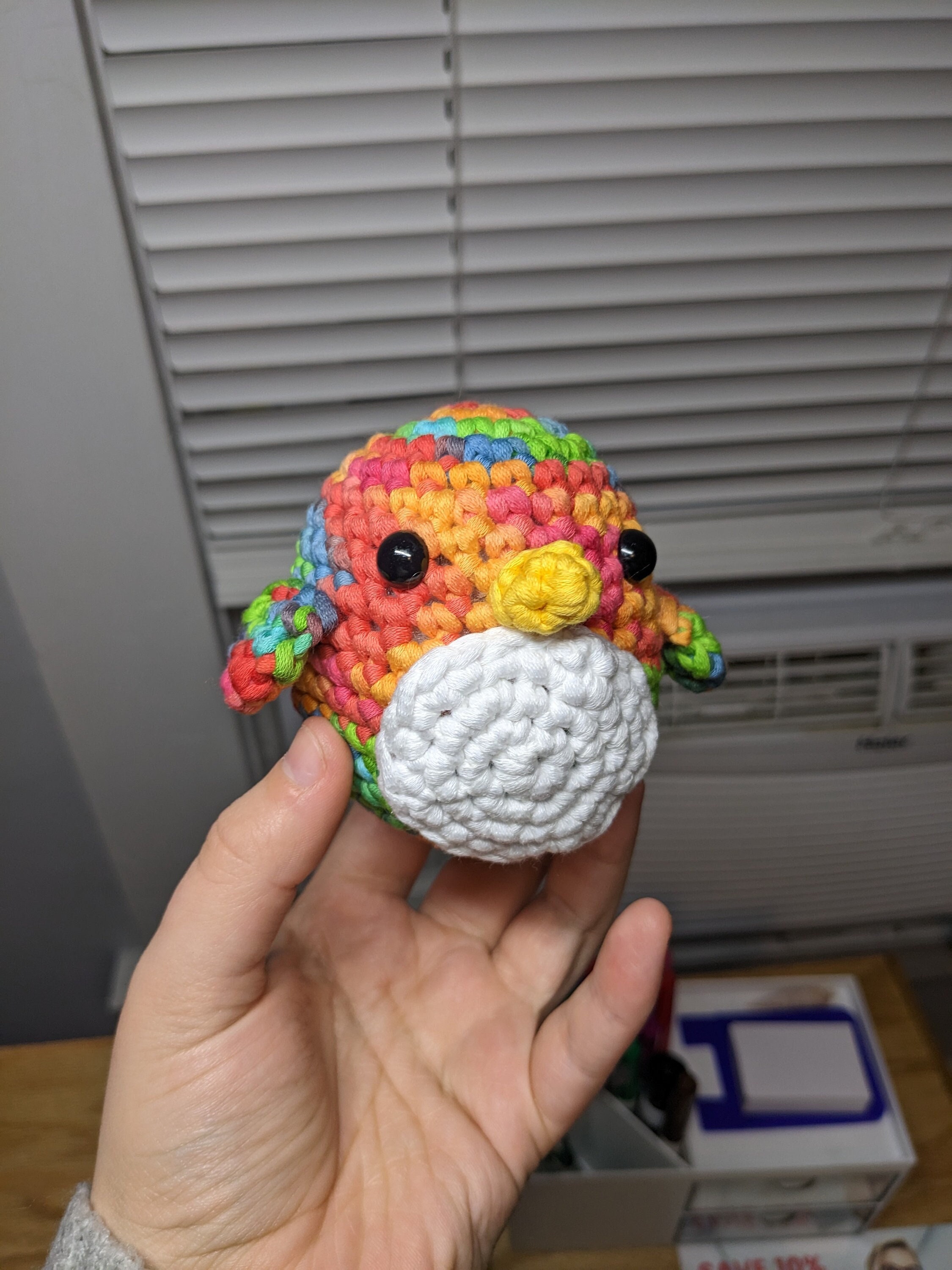 UPDATE: Made a cute mini-penguin with leftover Wooble yarn 💙 : r/Amigurumi