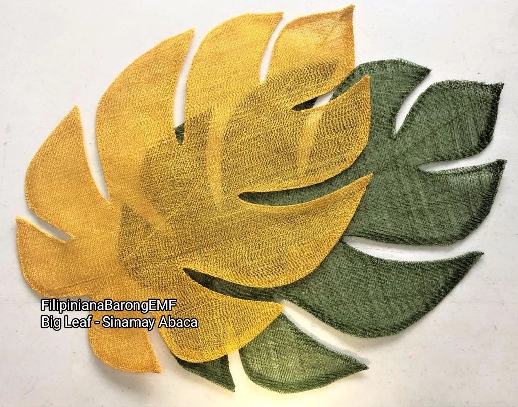 ABACA Big Leaf Placemat| Monstera Leaf | Placemat handmade from a very good quality Sinamay Abaca