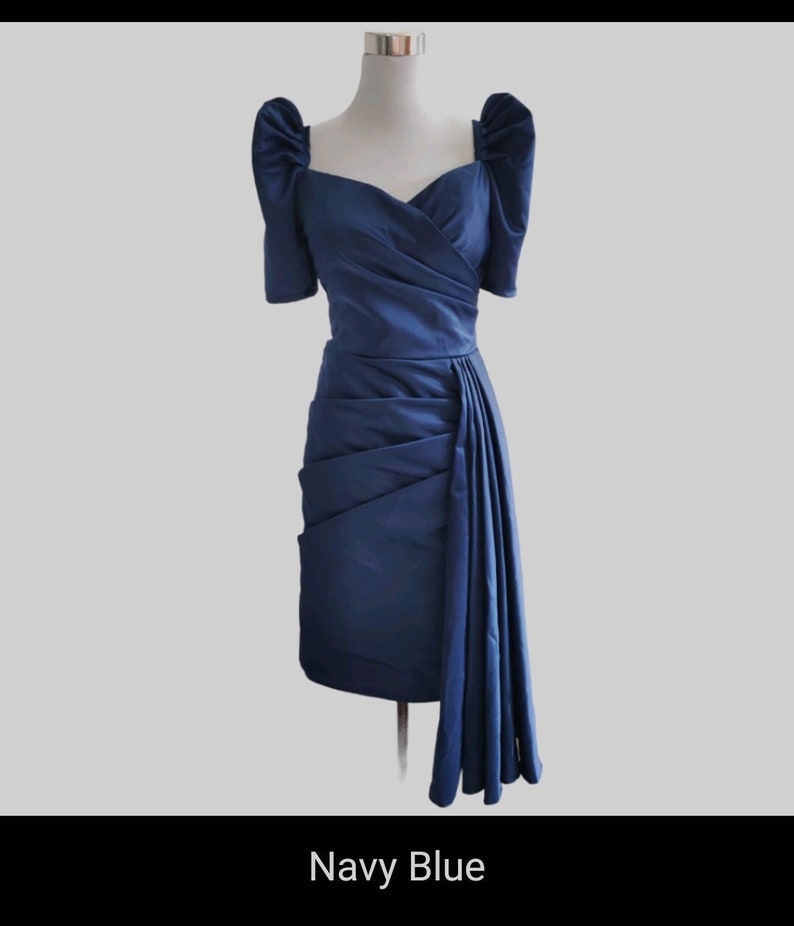 Midi dress in duchess