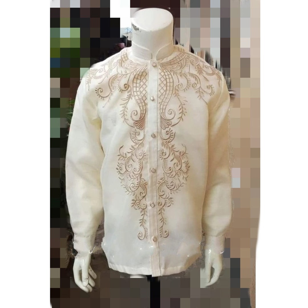 Premium Embroidery Design Barong Tagalog Modern Barong Etsy