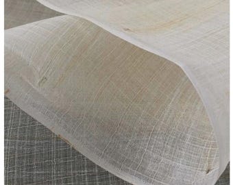 Autentyczny kokon PIÑA 3 metry | TEKSTYLIA | Tkanina kokonowa Piña przycięta na wymiar - jedwabna tkanina kokonowa Barong Tagalog - materiał Barong na wesele