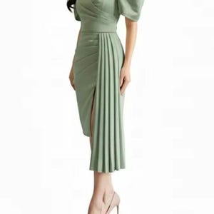Sage Green Filipiniana Dress - Etsy