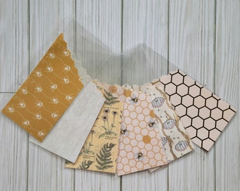 Peek a boo cash stuffing envelopes (set of 6) A6 honey combs and bees budgeting envelopes A7 cash envelopes