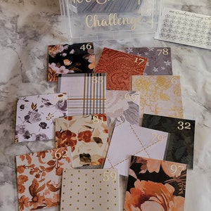 100 envelope saving challenge Elegant Chic 10k cash envelope  5k envelope 50 envelope 2,550 and 1,275 envelope