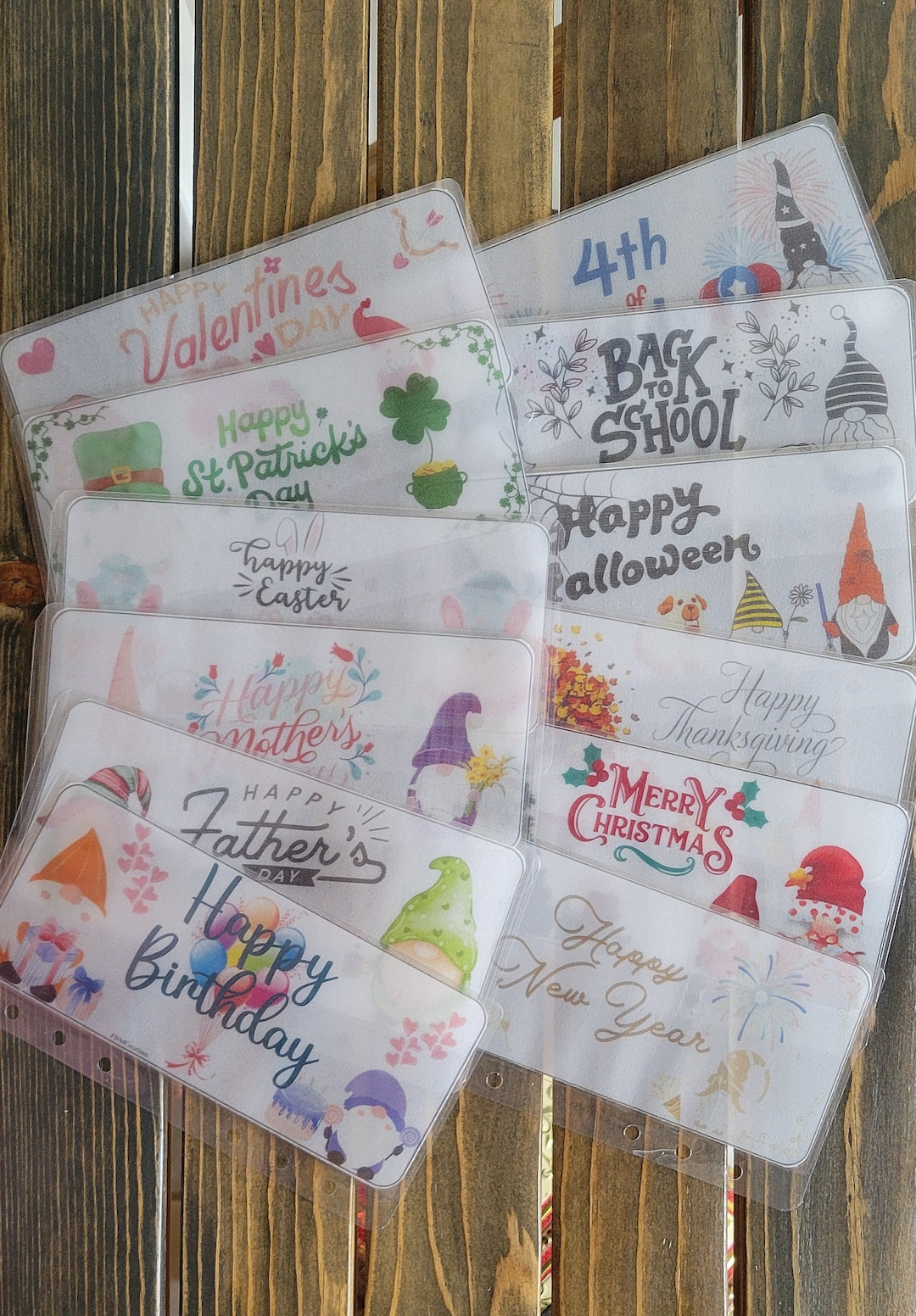 Gnome Vellum Cash Stuffing Envelopes for All Seasons Vellum Envelopes