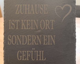 Personalisierbare Schiefertafel - Schieferschild Geschenk