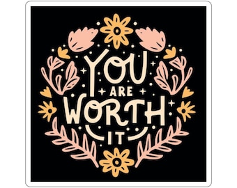 You Are Sticker | Affirmation Sticker, Mental Health Decal, You Are Enough, Best Friend Gift, Boho Laptop Label, Stocking Stuffer