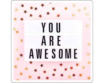 You Are Awesome Sticker | Affirmation Sticker, Mental Health Decal, You Are Enough, Best Friend Gift, Boho Laptop Label, Stocking Stuffer