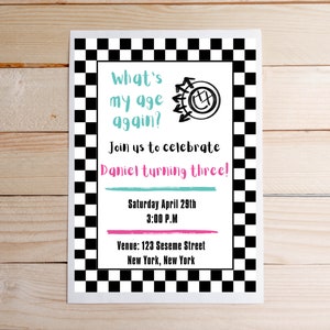 Aniversário do piscar 182 convites personalizados de <br> Entrega Rápida? 5x7, Blink 182, qualquer aniversário, download instantâneo, PDF, convite para festa