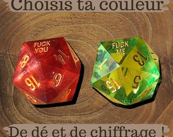 Aanpasbare D20 - Fuck me / Fuck you