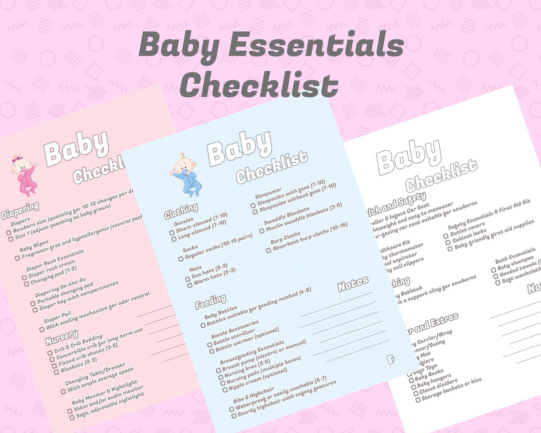 Baby Checklist,baby Shower Checklist,baby Registry Checklist,newborn