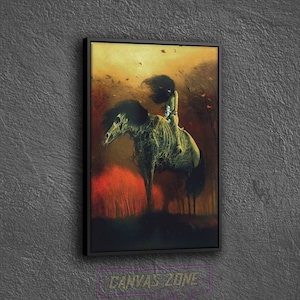 Loss Surreal Painting Canvas, Painting of Zdzislaw Beksinski Wall Decor, Surreal Canvas,Surreal Painting Wall Art,Surreal Art Printed Canvas