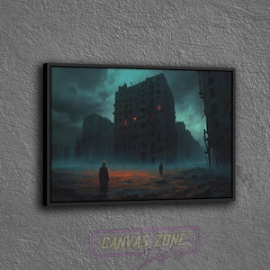 Apocalyptic Art Canvas, Surreal Art Canvas, Dystopian Canvas, Surreal Canvas, Surreal Wall Art, Surreal Art Canvas, Apocalypse Art Canvas