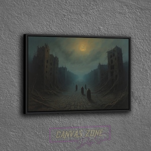 Surreal Art Canvas, Dystopian Canvas, Apocalyptic Art Canvas, Surreal Art Canvas, Surreal Canvas, Surreal Wall Art, Apocalypse Art Canvas