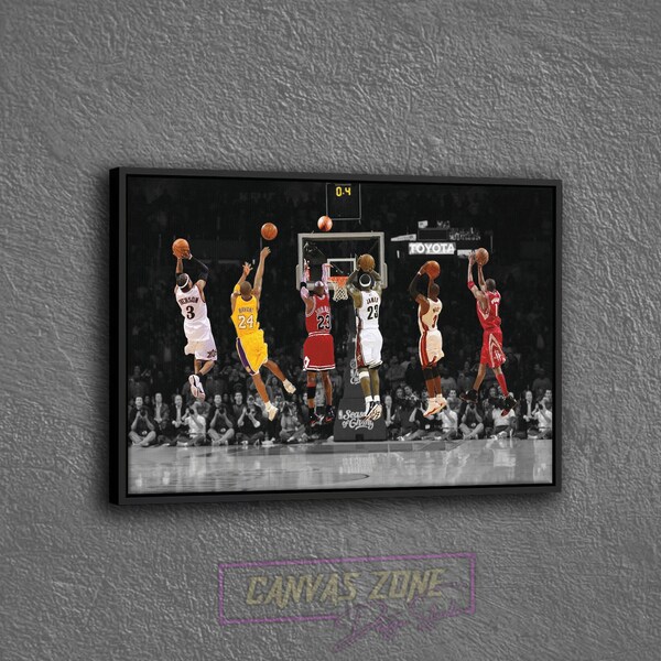 Nba Player Wall Art Etsy