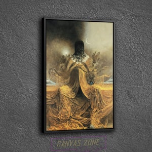 Surreal Painting Canvas, Painting of Zdzislaw Beksinski Canvas, Surreal Canvas, Dystopian Art Canvas, Surreal Art Canvas, Surreal Artwork