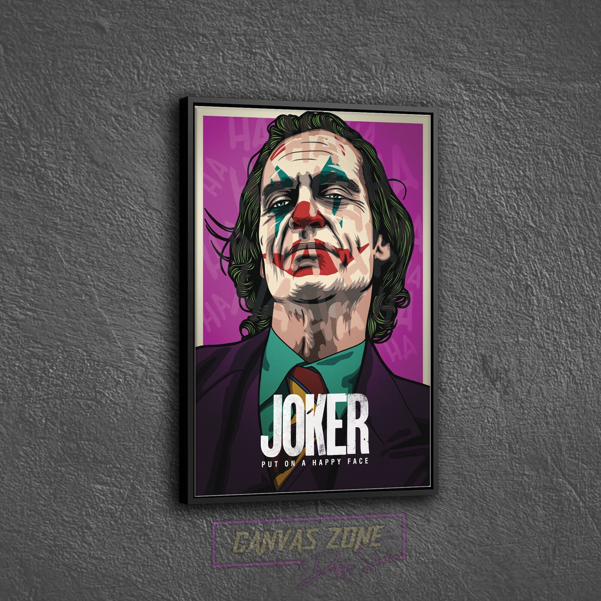 Joker and Violet art print for sale