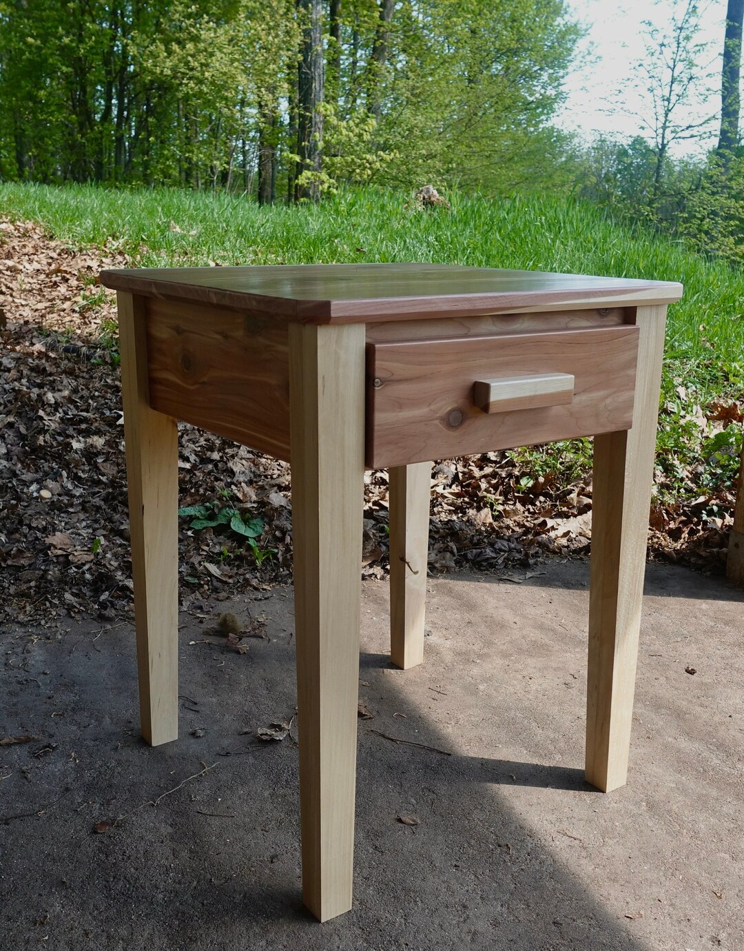 Eastern Red Cedar Side Table Eastern Red Cedar Nightstand Small Side