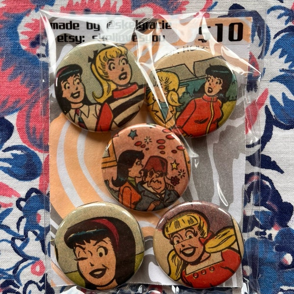 Archie Comics Pinback Buttons Set