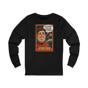 Star Trek Humor Long Sleeve Tee, Unisex Cosplay Shirt, Geeky Gift, Sci-Fi Apparel, Nerdy Tee for Fans