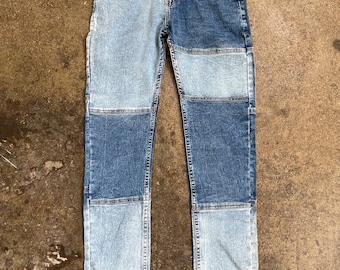 Patchwork Denim Light Wash