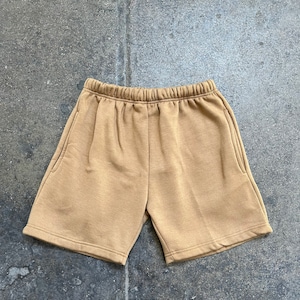 Fleece Sweat Shorts Tan