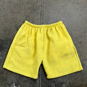 Fleece Sweat Shorts Yellow