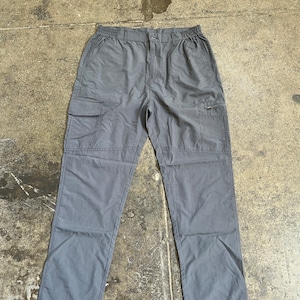 Nylon Cargo Pants Grey