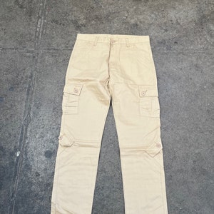 Double Pocket Cargo Pants Biege